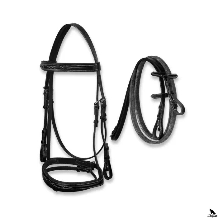 Stitching Bridle černe