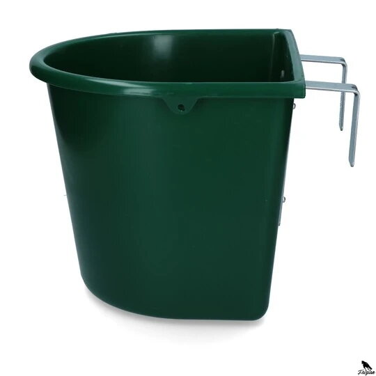 Krmný žlab 15 l s háky zelený Krmný žlab 15 l s háky zelený