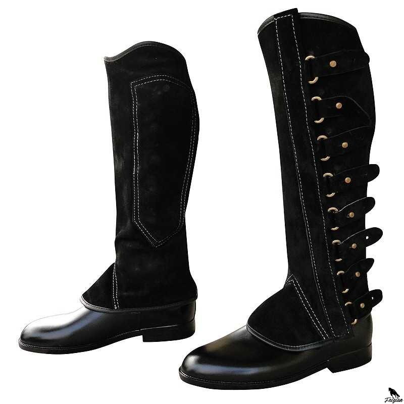 ECONOMIC PORTUGUESE MODEL LEG CHAPS černe