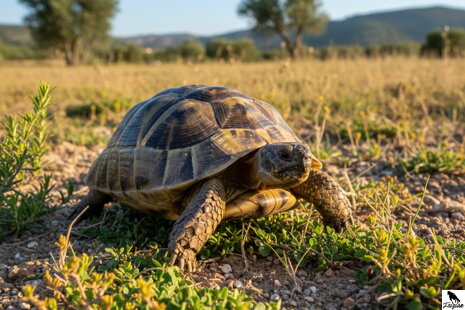 Korytnačka žltohnedá (Testudo hermanni)